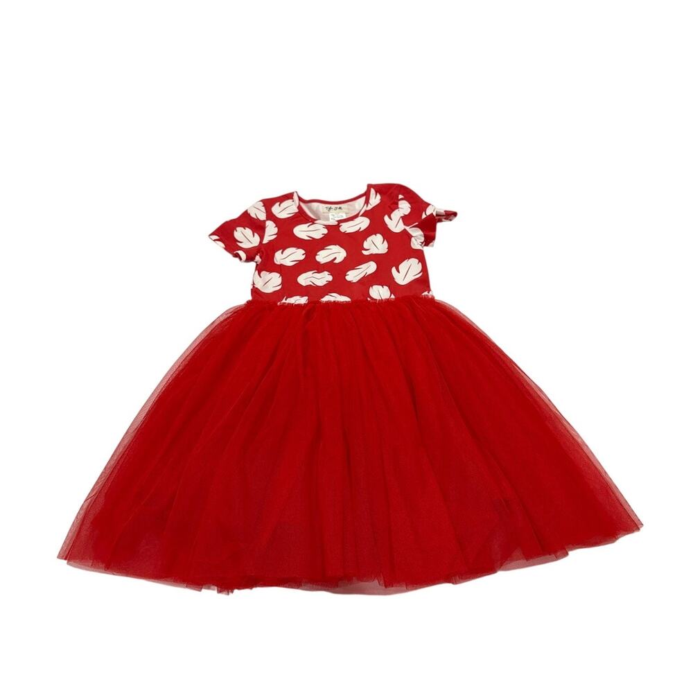Taylor Joelle Girls 8 Lilo Red Tropical Tutu Dress Costume Disney Fun Party